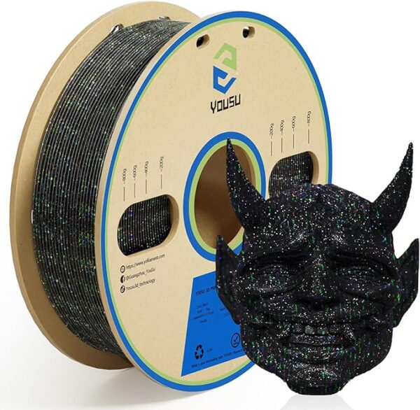 Filamento Black Galaxy Glitter 250Gr