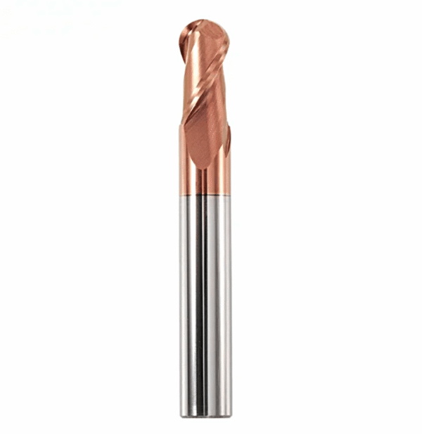 Fresa de punta esférica 2mm de 2 flautas
