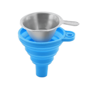 Embudo de silicona + filtro metálico