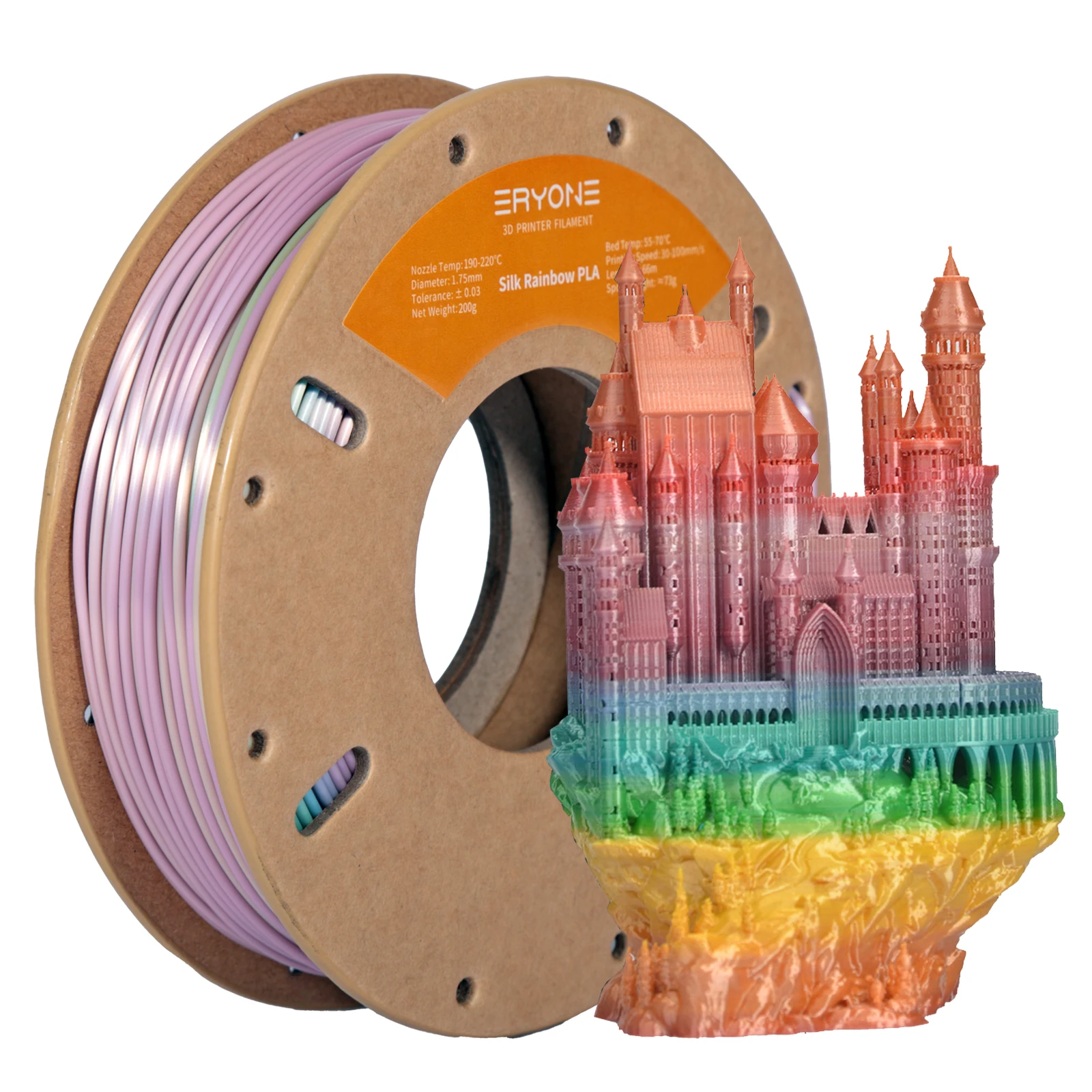 filamento PLA Arcoiris de 200G