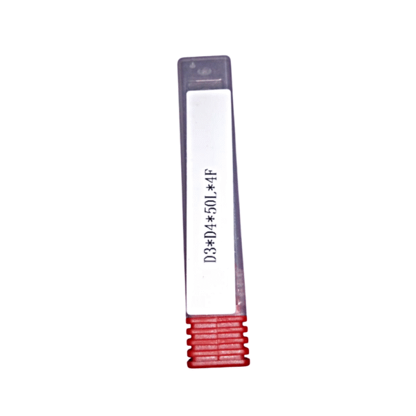 Fresa de carburo sólido 3mm de 4 flautas HRC55 con recubrimiento TiAlN