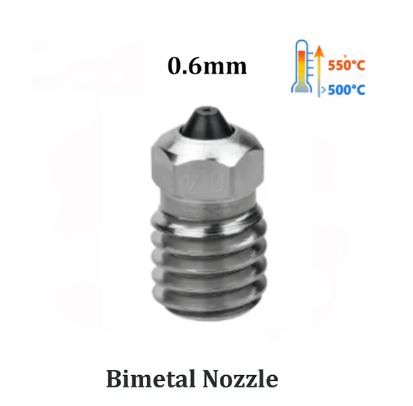 Boquilla Bimetal 0.6mm Bambu Lab X1 - P1P Series